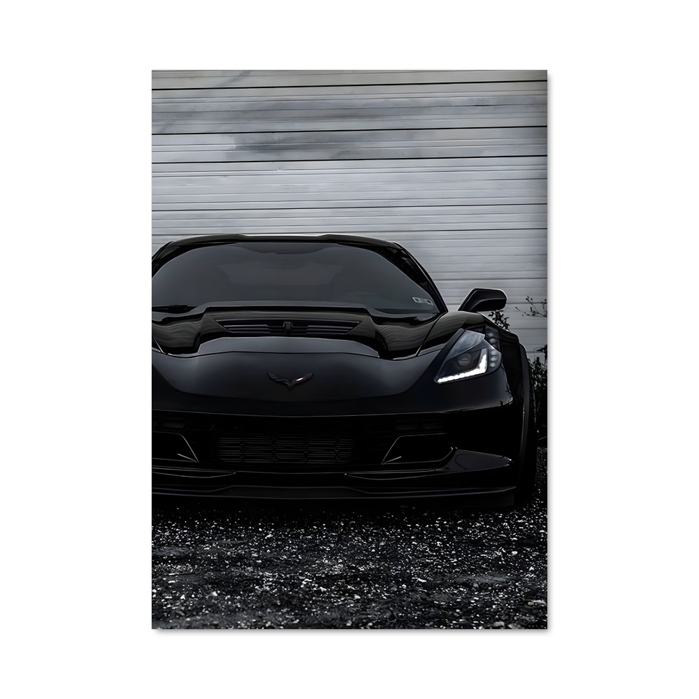 Poster Corvette Noire